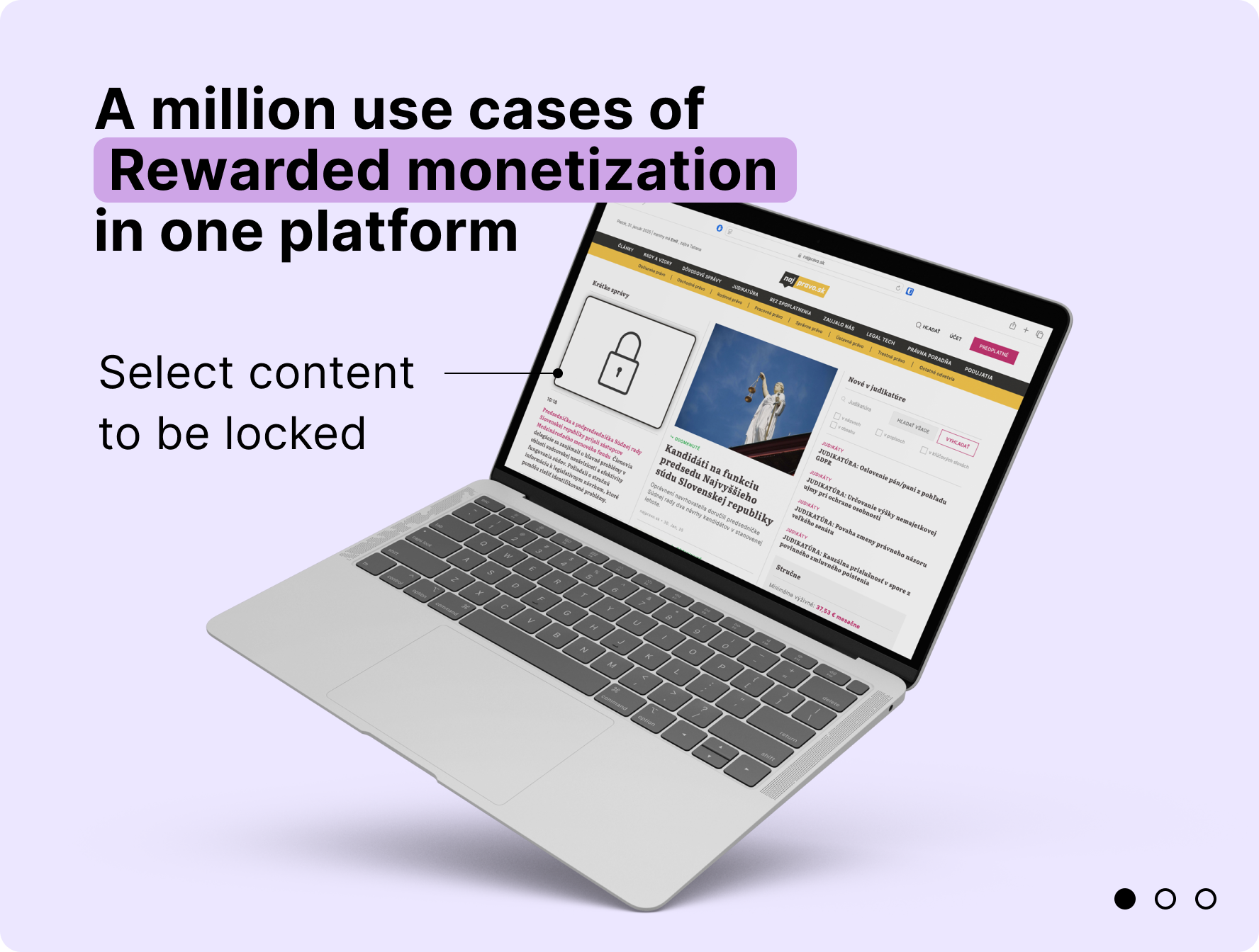 Homepage slider